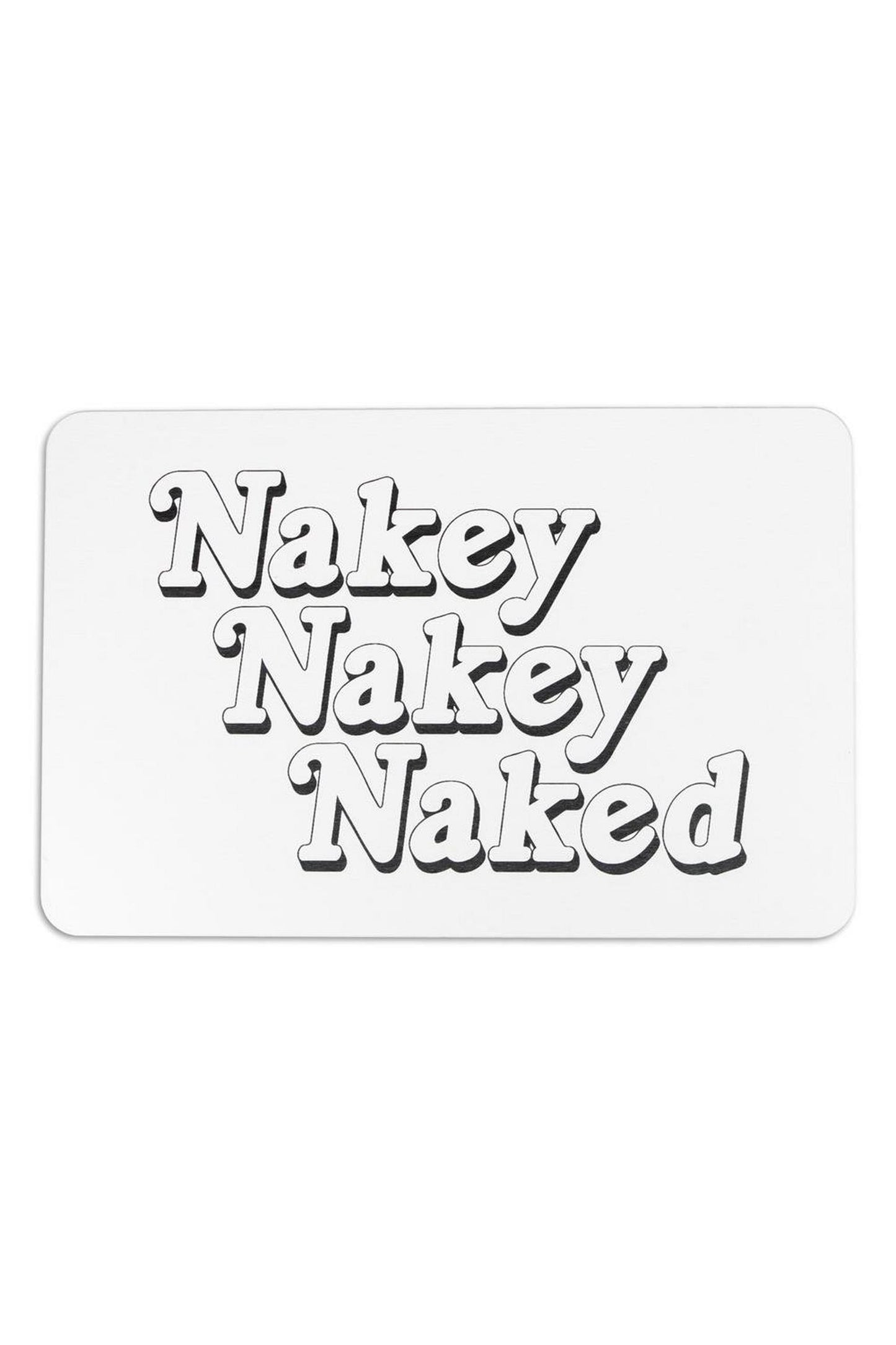 Artsy Mats Nakey Nakey Naked White Stone Non Slip Bath Mat  39 x 60  CM 9505712554717