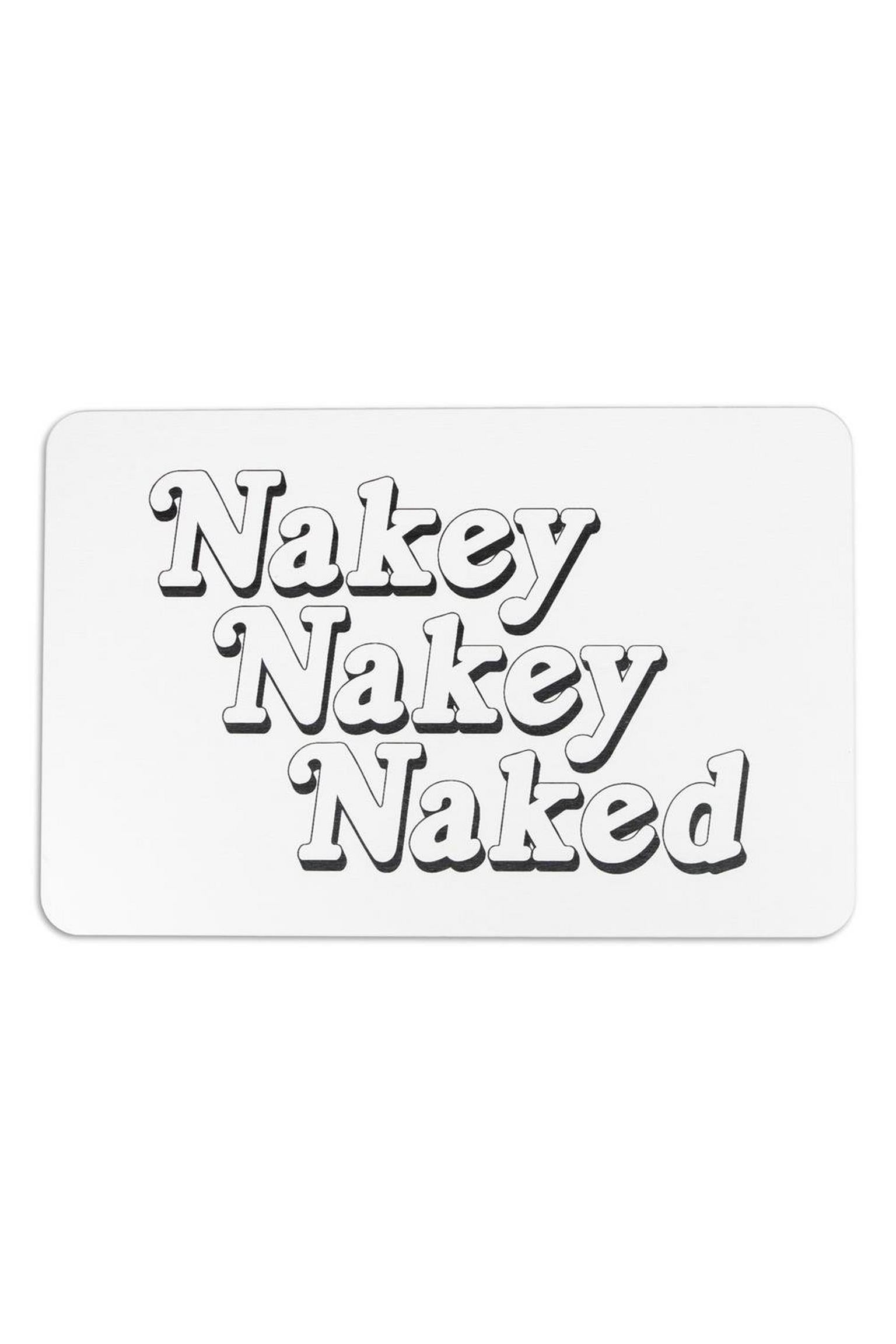 Artsy Mats Nakey Nakey Naked White Stone Non Slip Bath Mat  39 x 60  CM 9505712554717