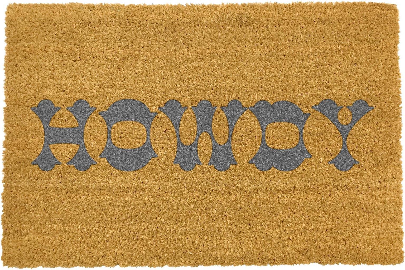 Artsy Mats Grey Howdy Doormat  60 x 40 CM 9509236643896