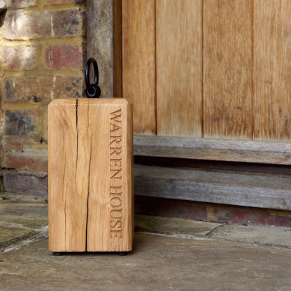 Personalised Wooden Door Stops  by Make Me Something Special
