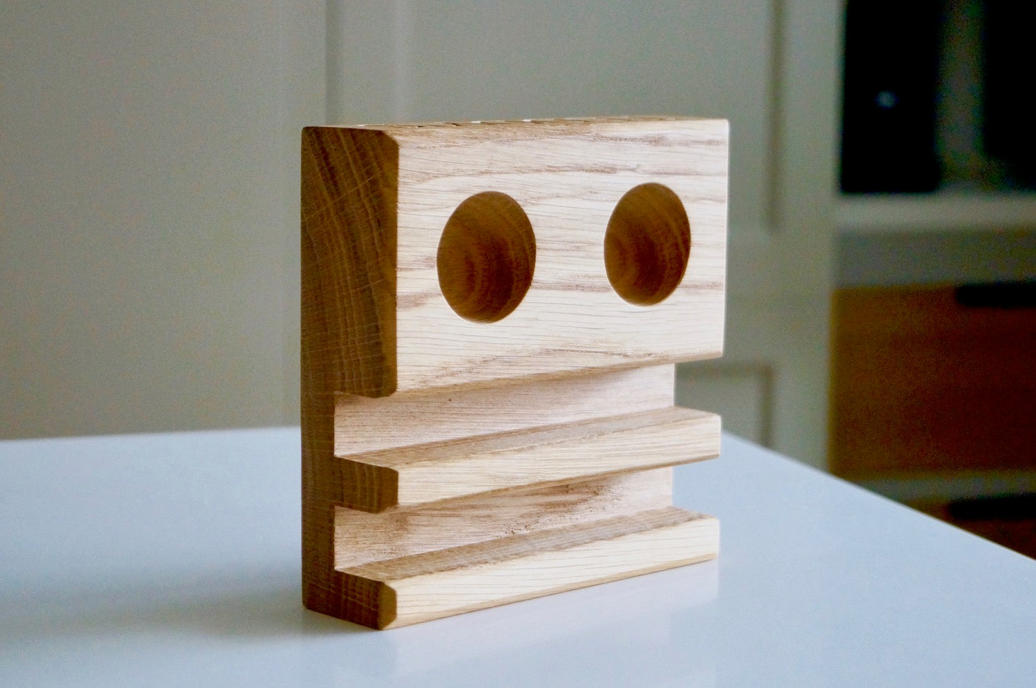 Personalised Oak Egg & Soldiers Block  by Make Me Something Special