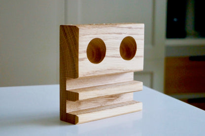 Personalised Oak Egg & Soldiers Block  by Make Me Something Special