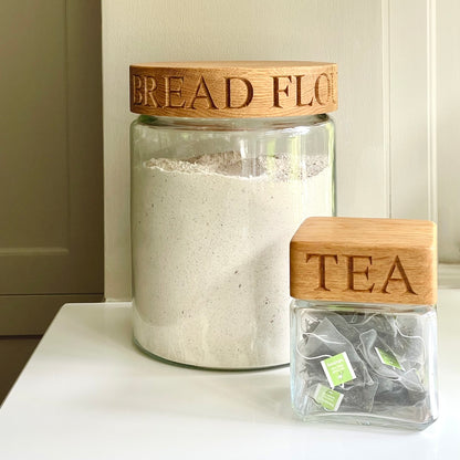 Personalised Large Glass Storage Jar  by Make Me Something Special