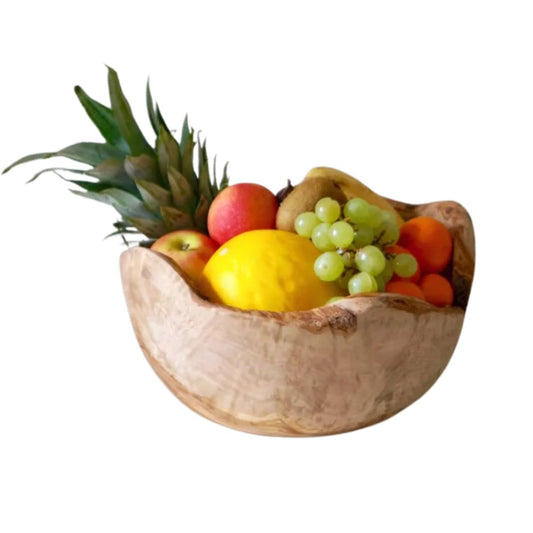 Large Rustic Olive Wood Bowl  by Make Me Something Special