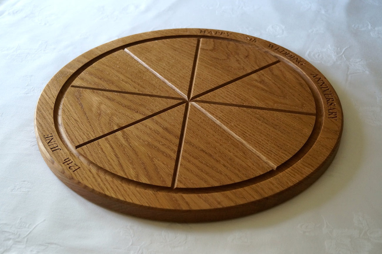 Handmade Oak Pizza Board  by Make Me Something Special