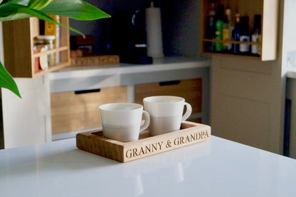 Personalised Tea Cup Tray  by Make Me Something Special