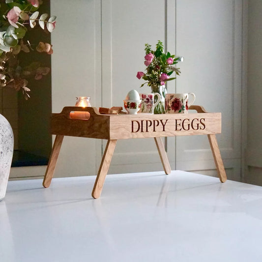 Personalised Breakfast in Bed Tray  by Make Me Something Special
