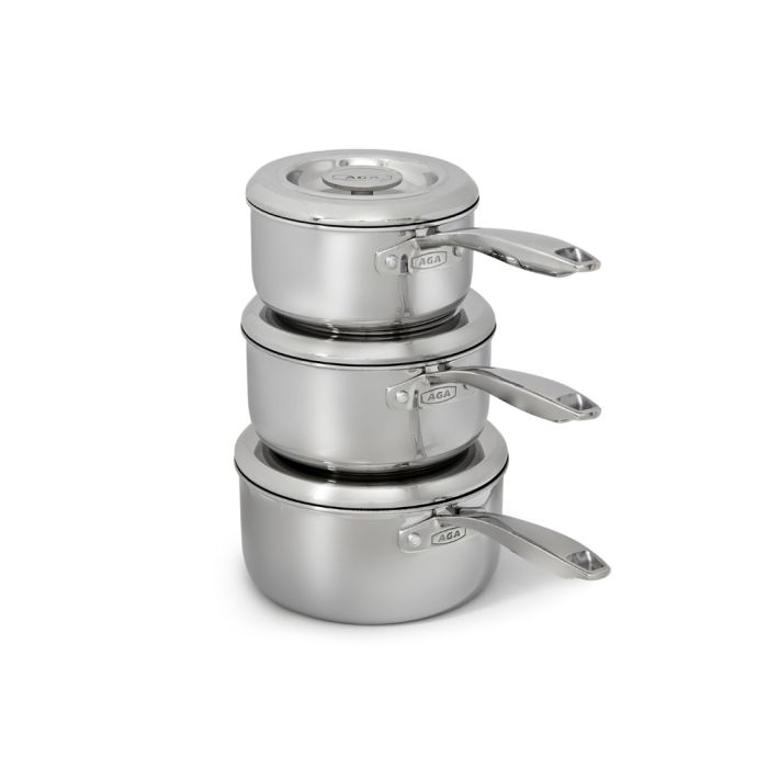 AGA AGA Stainless Steel Non-Stick Saucepan Set W4001