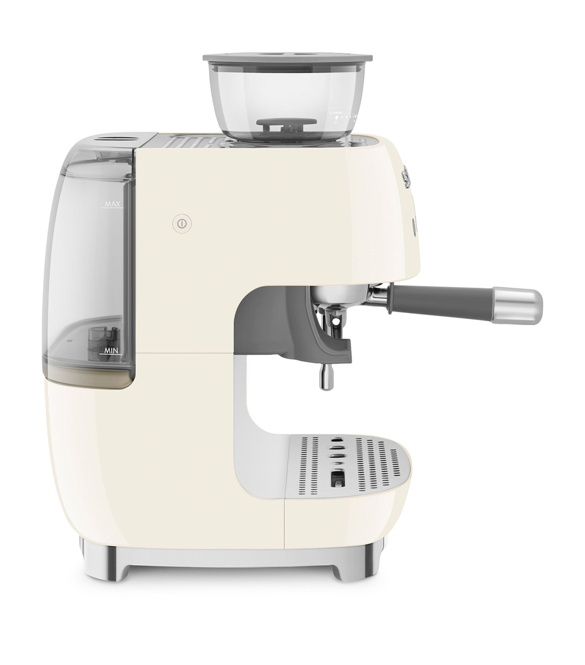 8017709329952 SMEG EGF03 Espresso Coffee Machine with Grinder in Cream EGF03CRUK Brambles Cookshop 4