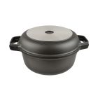 AGA AGA Cast Aluminium 20cm Round Casserole with Skillet Lid W3129