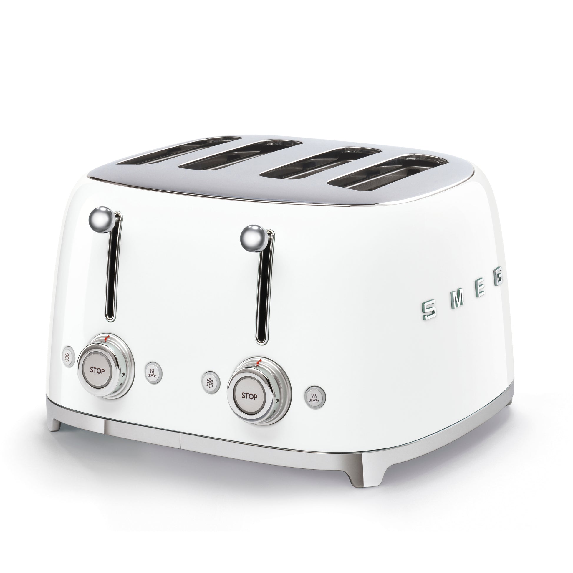 Smeg White 50s 4 by 4 slice Toaster 8017709265069