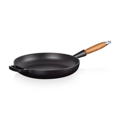 Le Creuset Signature Satin Black Cast Iron 28cm Frying Pan