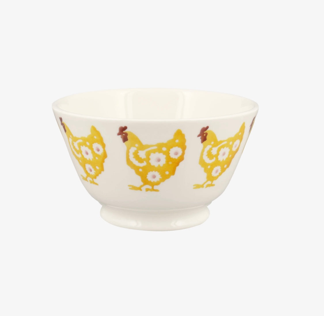 Yellow Hen Small Old Bowl
