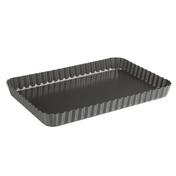 Luxe Loose Base Fluted Quiche Pan - Rectangular 31cm