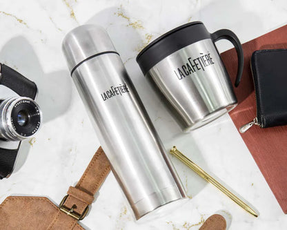 La Cafetiere Thermal Flask and Travel Mug Gift Set