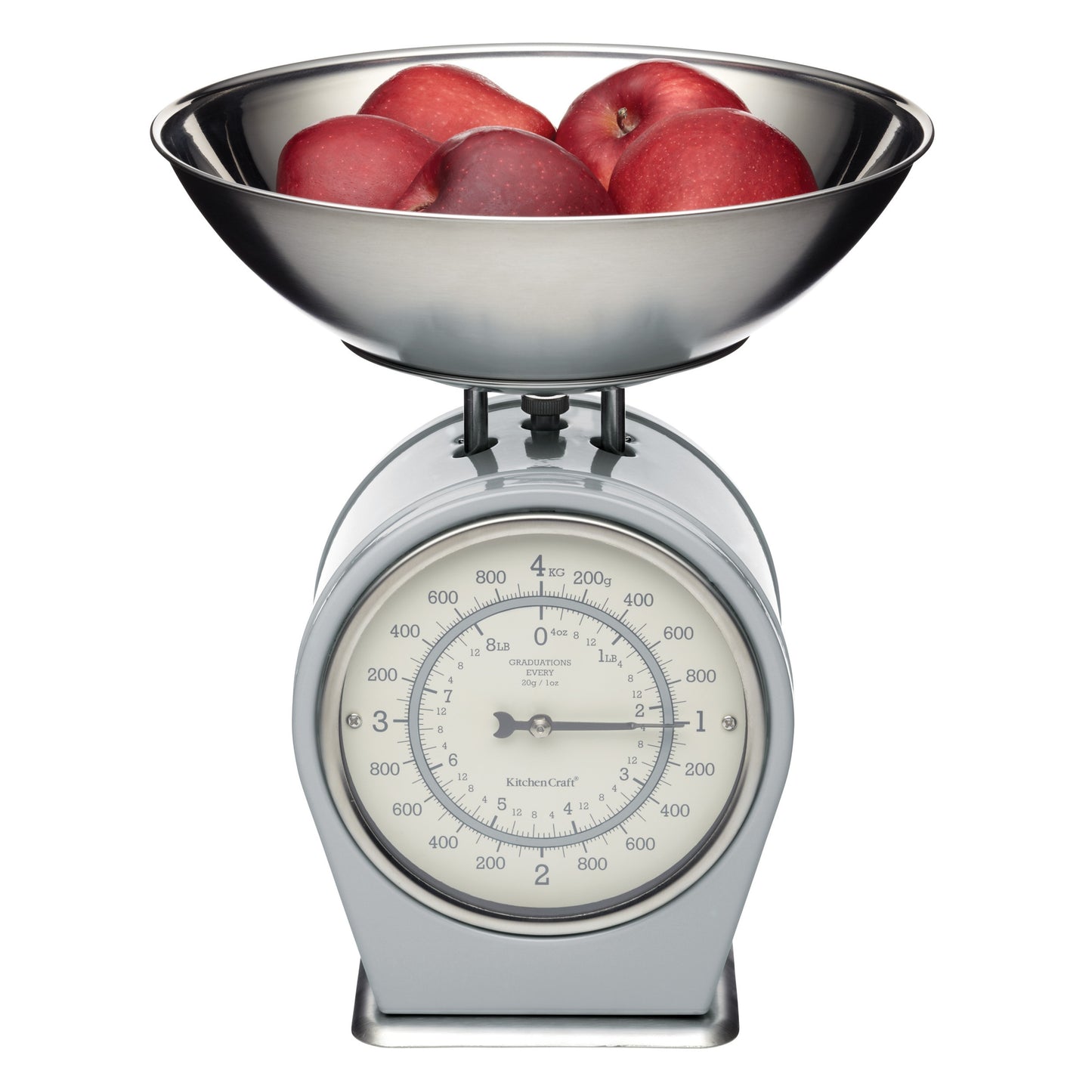 Vintage Style Mechanical Kitchen Scales - French Grey