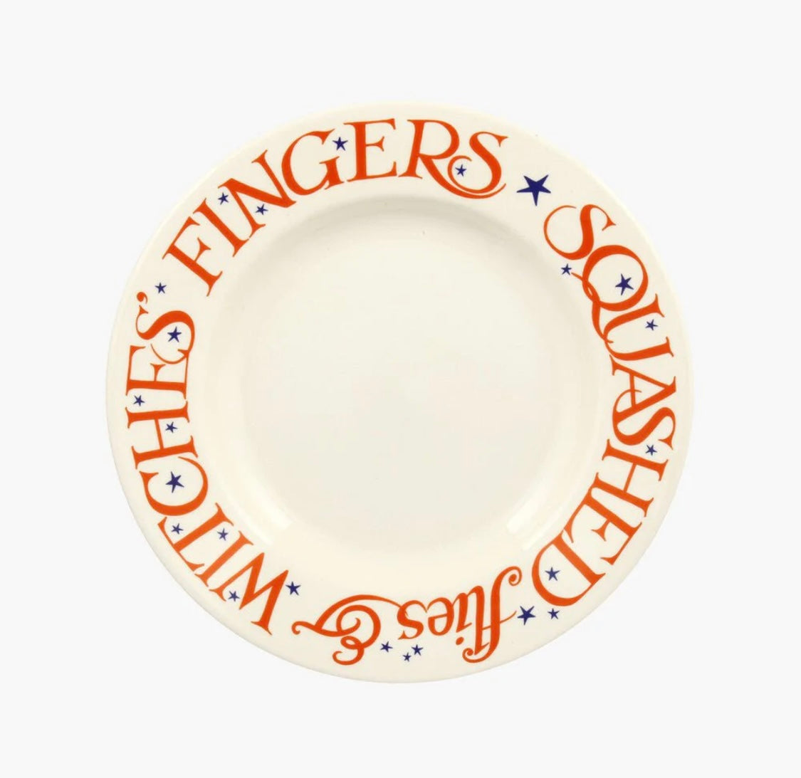 Halloween Toast Witches' Fingers 8 1/2 Inch Plate