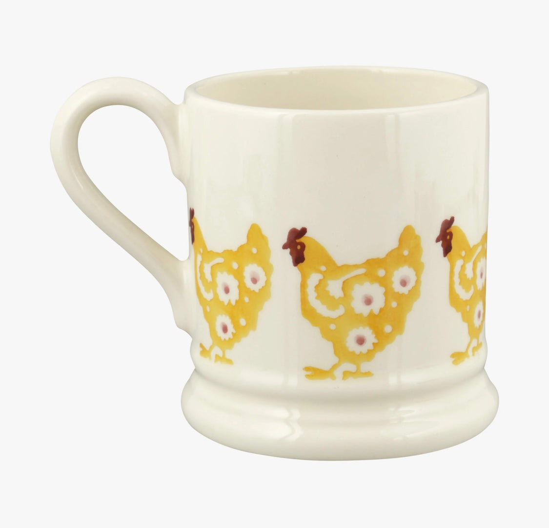 Yellow Hen 1/2 Pint Mug