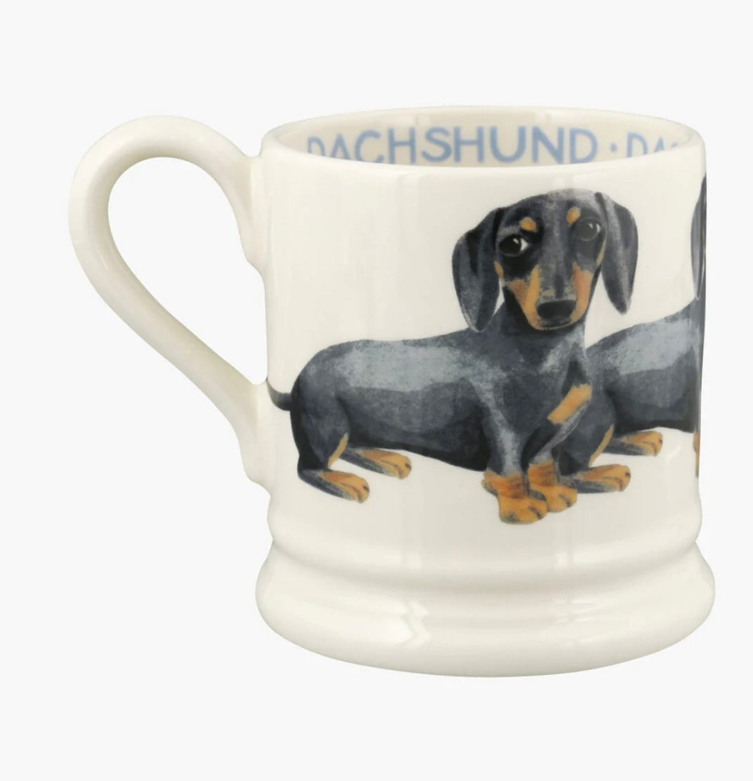 Black & Tan Dachshund 1/2 Pint Mug