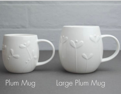 Plum Large Mug Flax