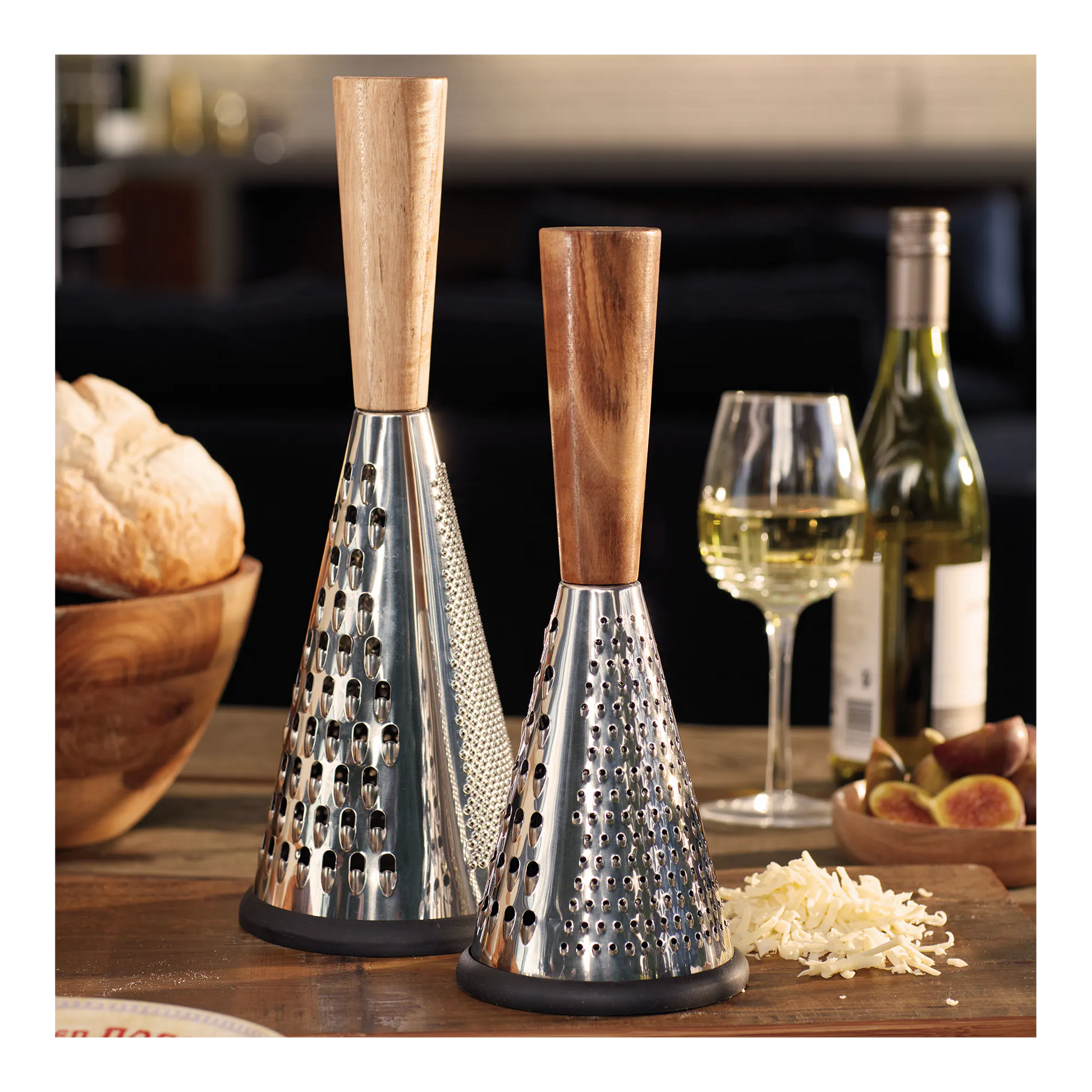 Artesa Cheese Grater with wooden Handle - Large