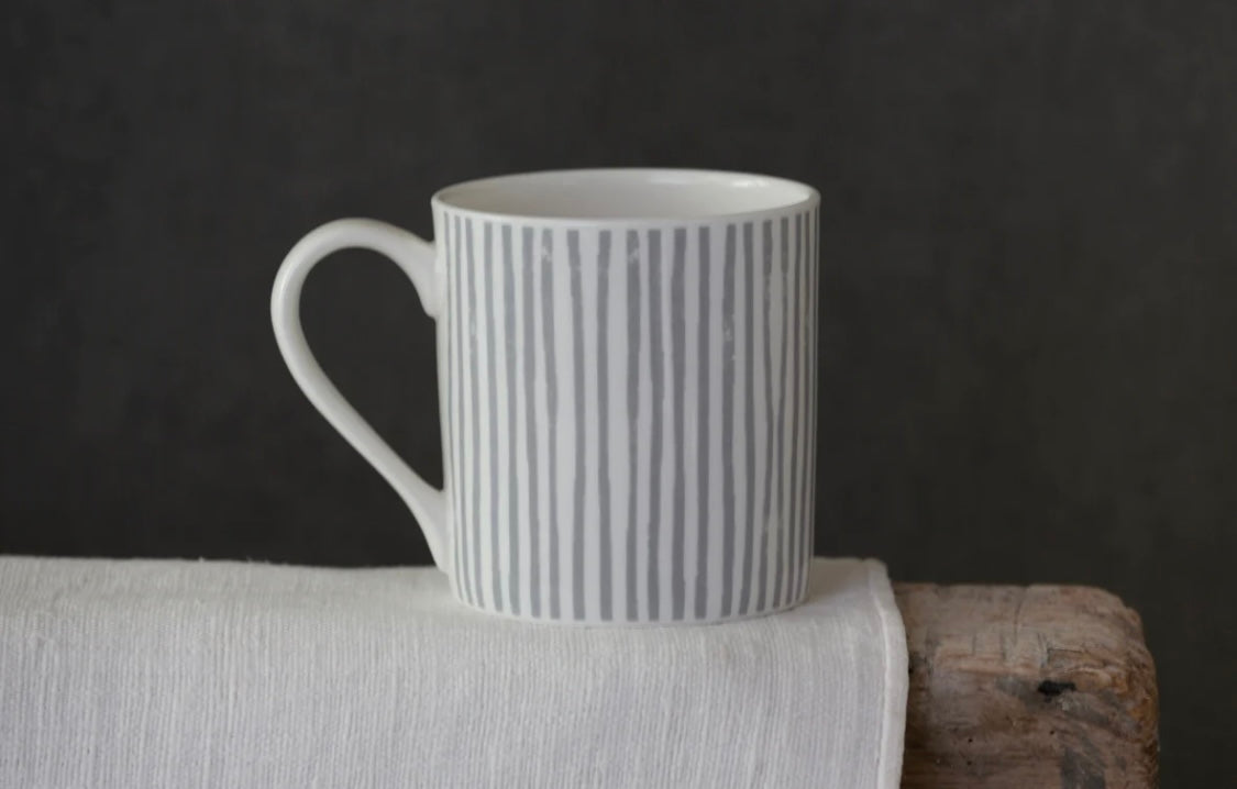 Grey Stripe Mug - Large