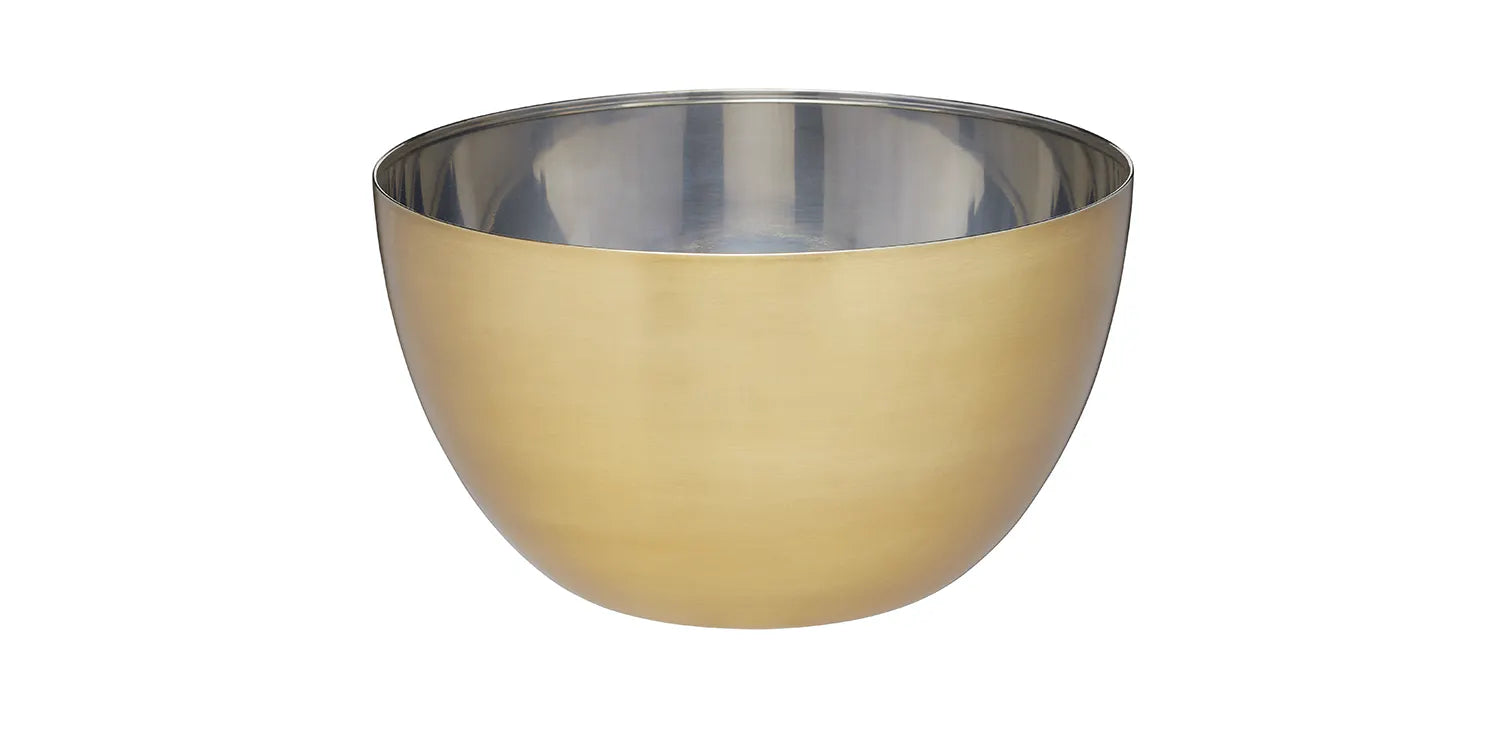 Masterclass Stainless Steel Mixing Bowl with Brass Finish