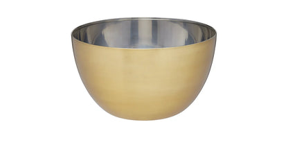 Stainless Steel Mixing Bowl with Brass Finish