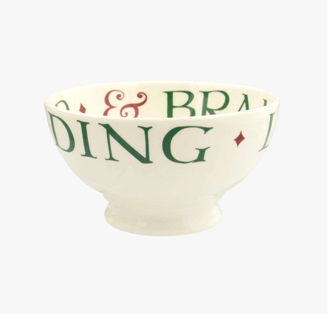 Emma Bridgewater Christmas Toast Lots Of Puddings French Bowl