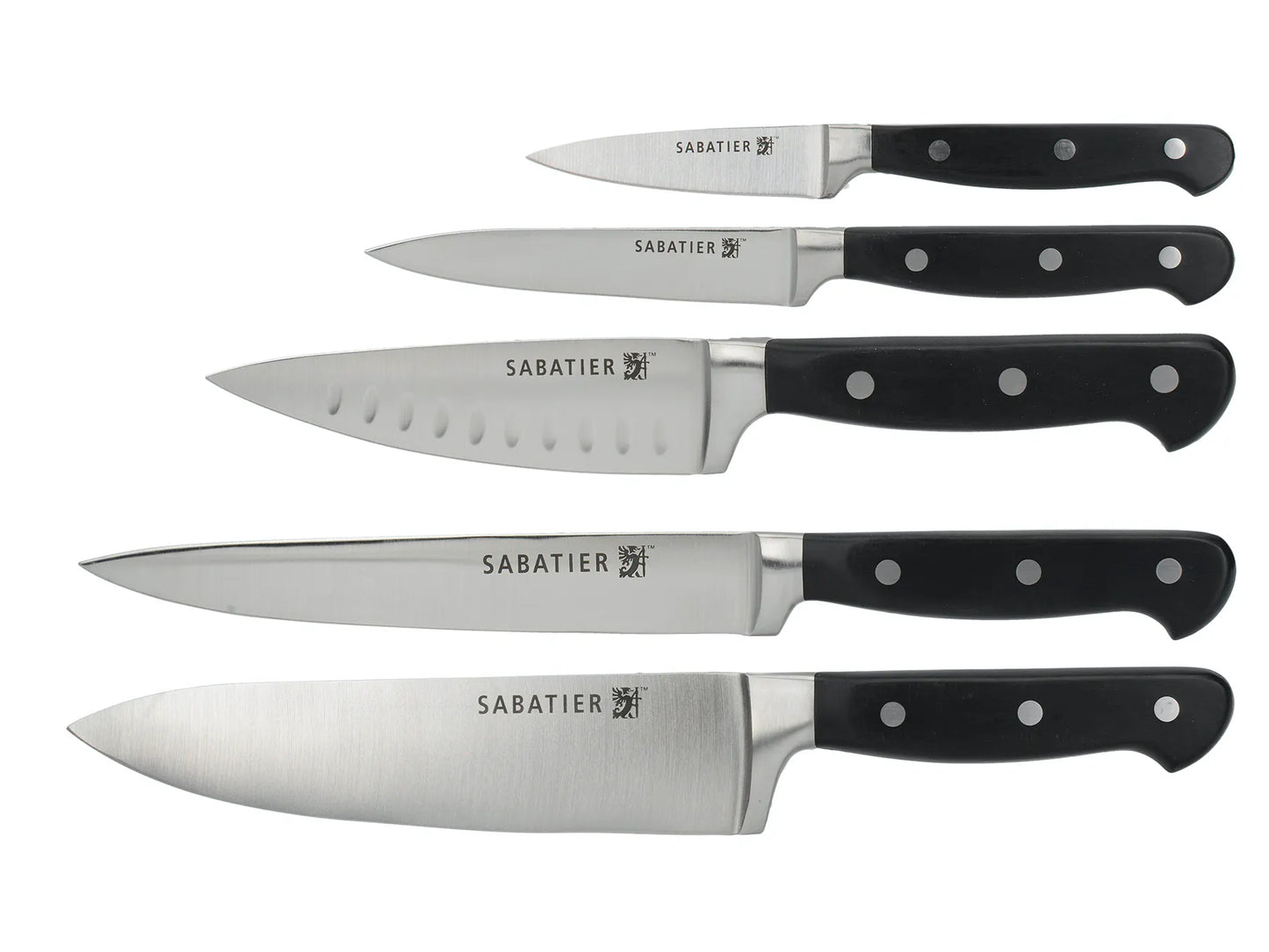 Sabatier Edgekeeper Wooden Block 5 Piece Knife Set