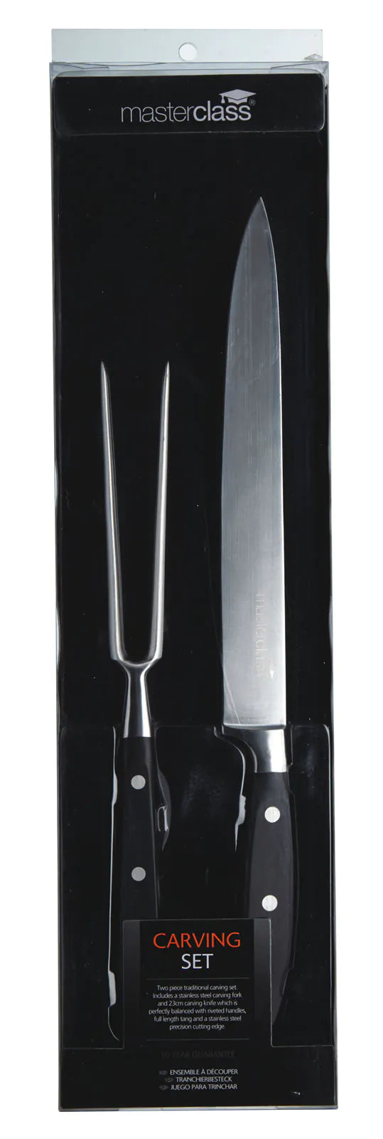 Masterclass Carving Knife and Fork Set