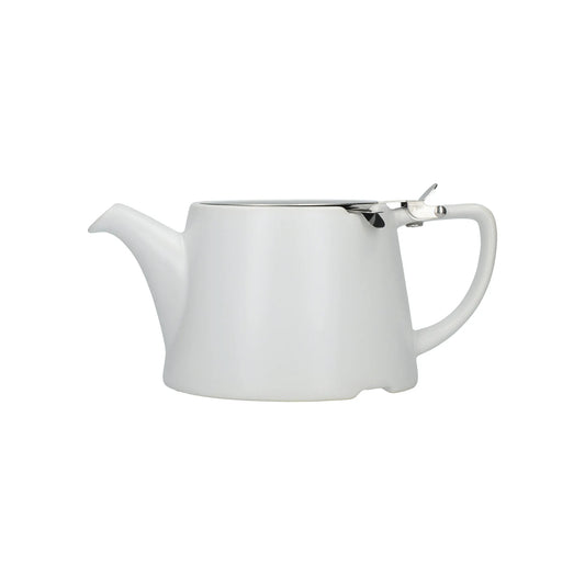 London Pottery Oval Three Cup Teapot Satin white 750ml