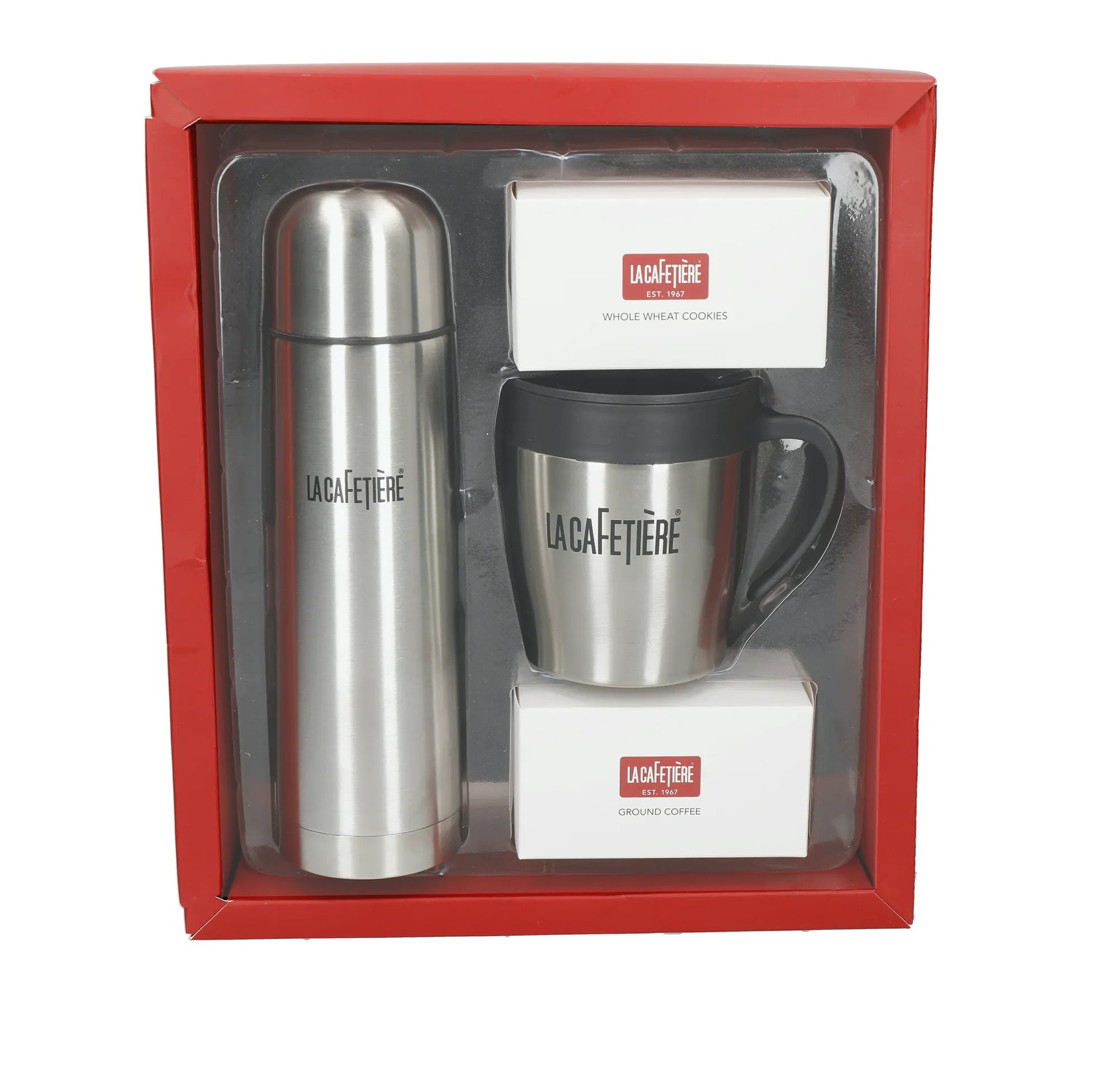 La Cafetiere Thermal Flask and Travel Mug Gift Set