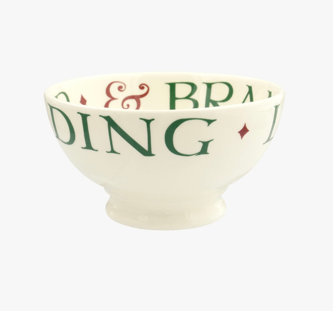 Emma Bridgewater Christmas Toast Lots Of Puddings French Bowl