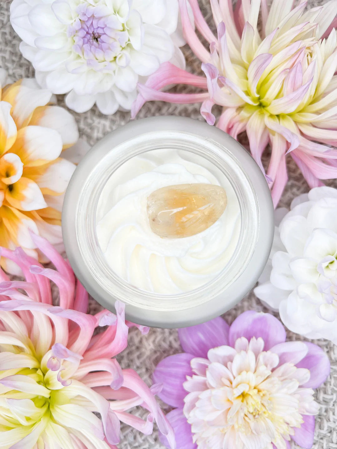 SunbeamNatural Whipped Body Butter Topped with a Citrine Crystal | Solis Scent