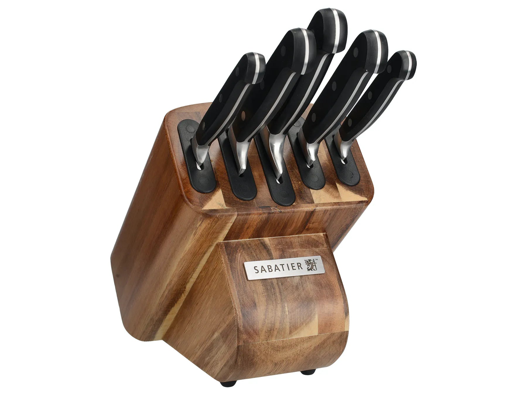 Sabatier Edgekeeper Wooden Block 5 Piece Knife Set