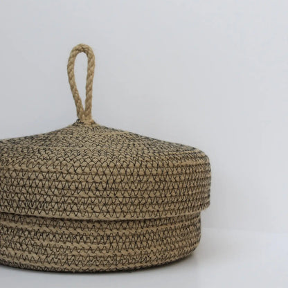 Black Sandstone Tortilla Basket