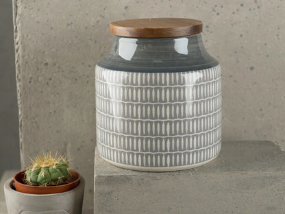 Grey Storage Jar