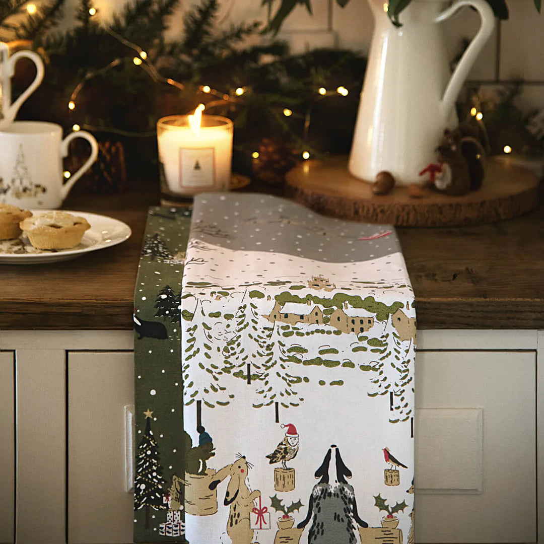 Sophie Allport Festive Forest Tea Towel (Set of 2) 45cm x 65cm