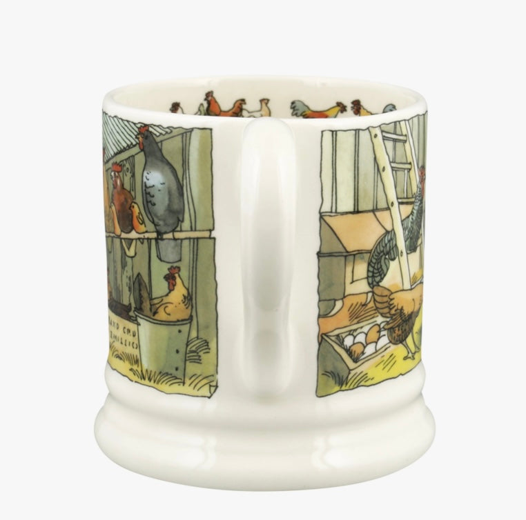 Emma Bridgewater In the Hen House 1/2 Pint Mug