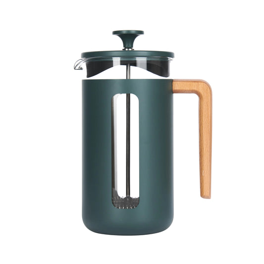 La Cafetiere Pisa Cafetiere with wooden handle, 8-Cup, Green