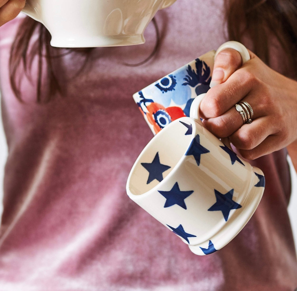 Emma Bridgewater Blue Star Small Mug 175ml