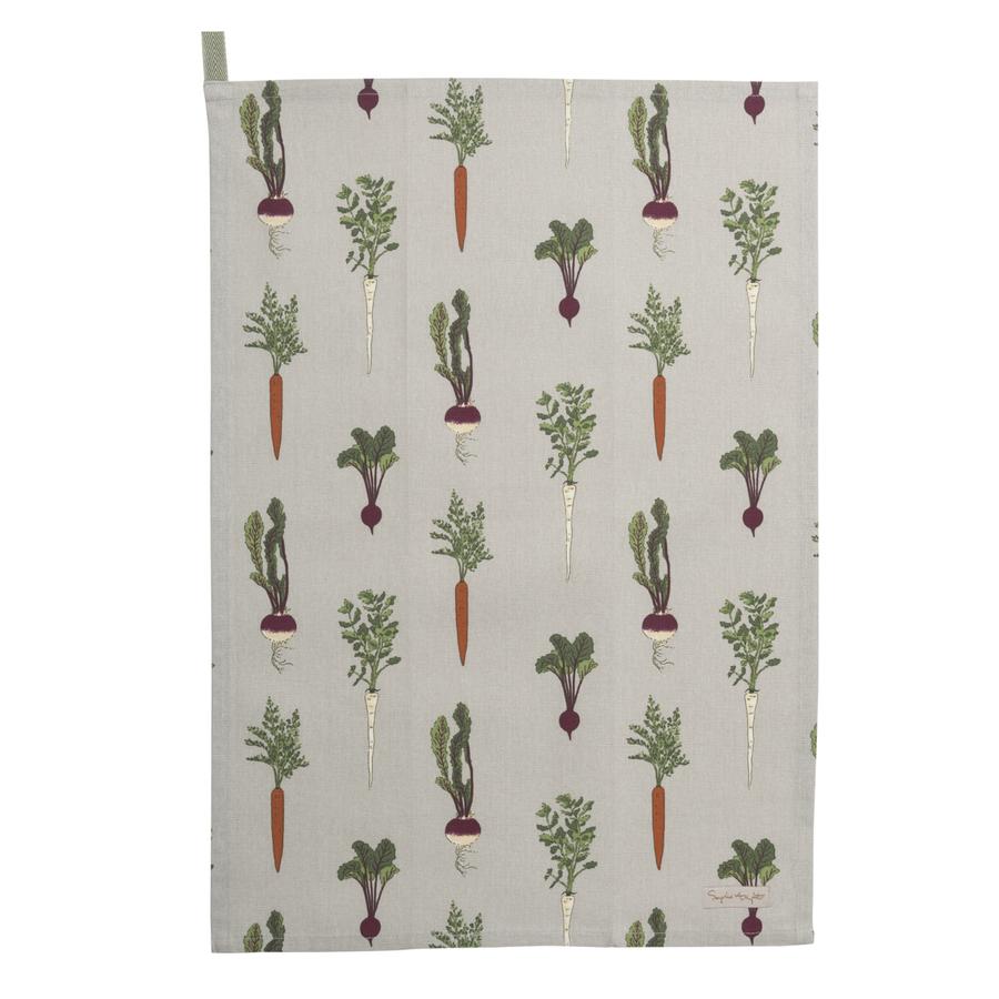 Sophie Allport Home Grown Gardening Tea Towel 45cm x 65cm 100% Cotton 