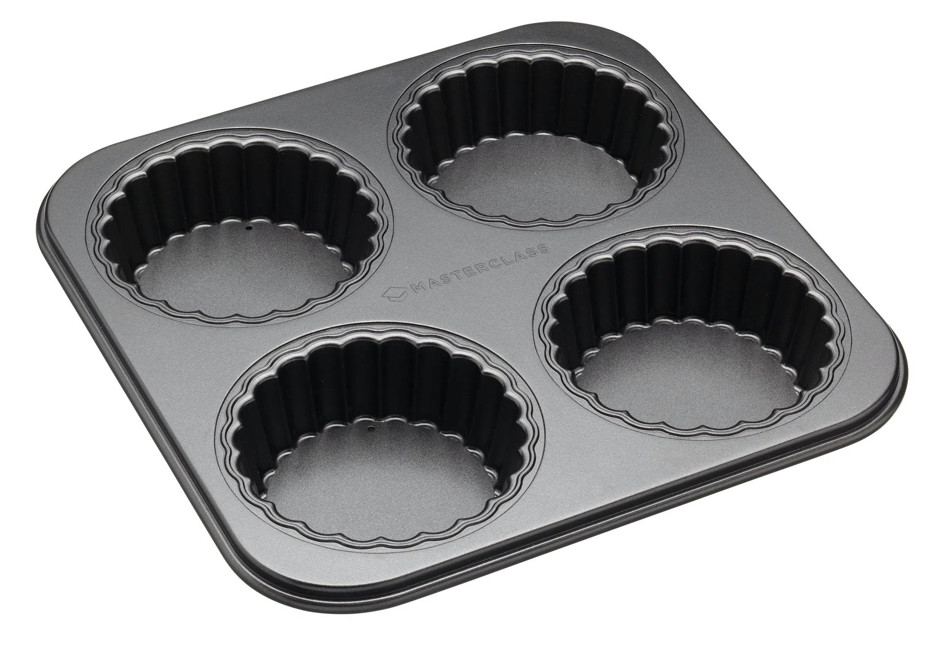 Masterclass Four Tartlet Mini Quiche Non Stick Baking Tin