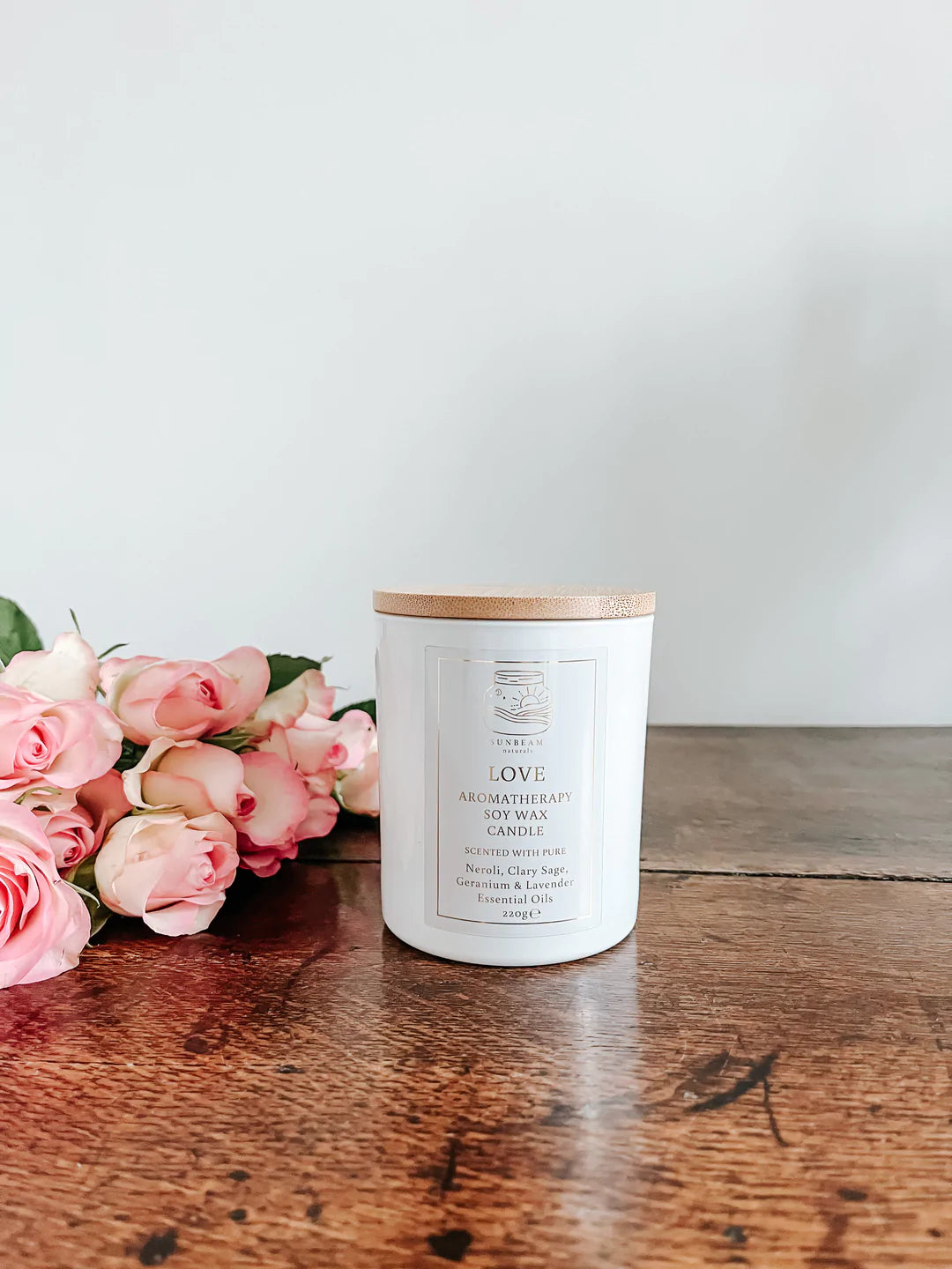 Sunbream Natural Deluxe Aromatherapy Candle | Love Scent