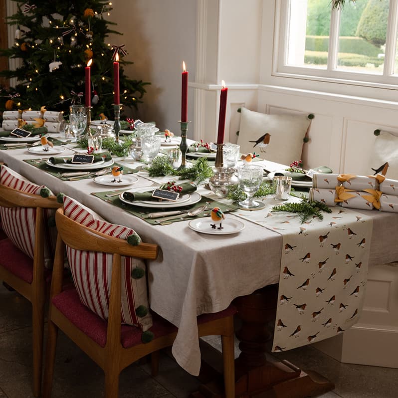 Sophie Allport Robin Neutral Table Runner