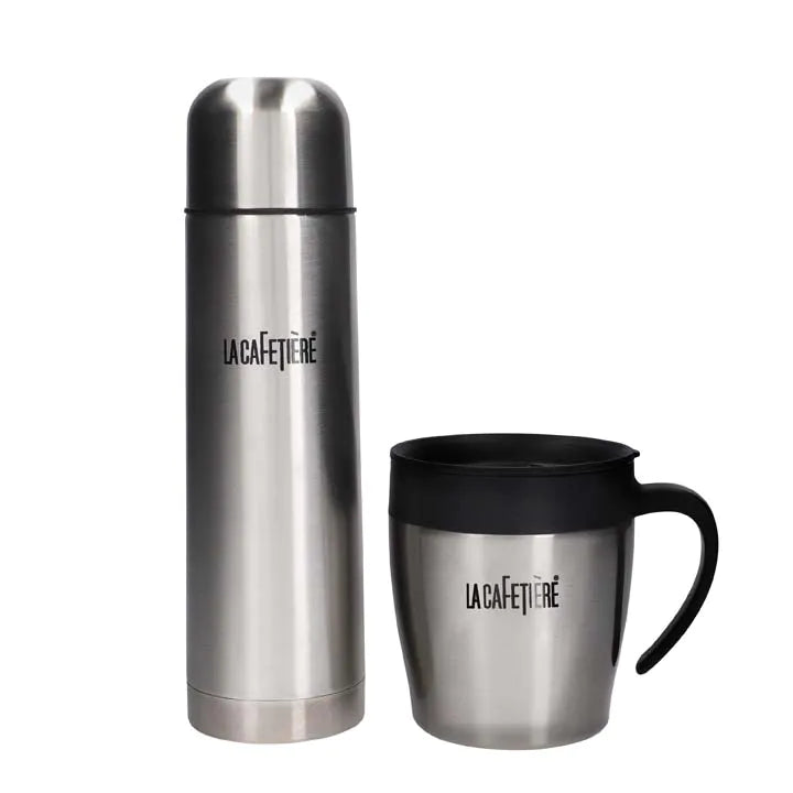 La Cafetiere Thermal Flask and Travel Mug Gift Set