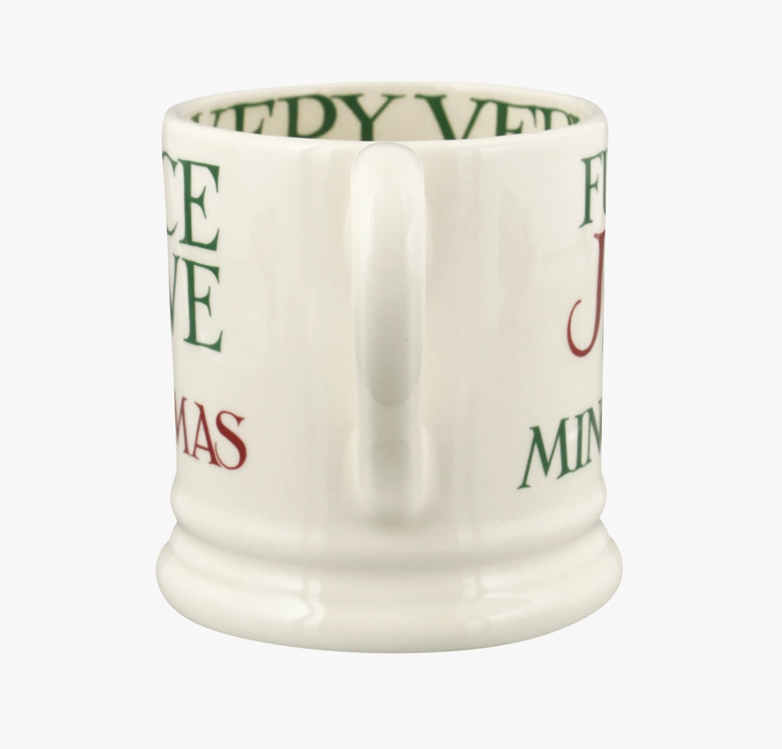 Christmas Toast Peace & Love 1/2 Pint Mug
