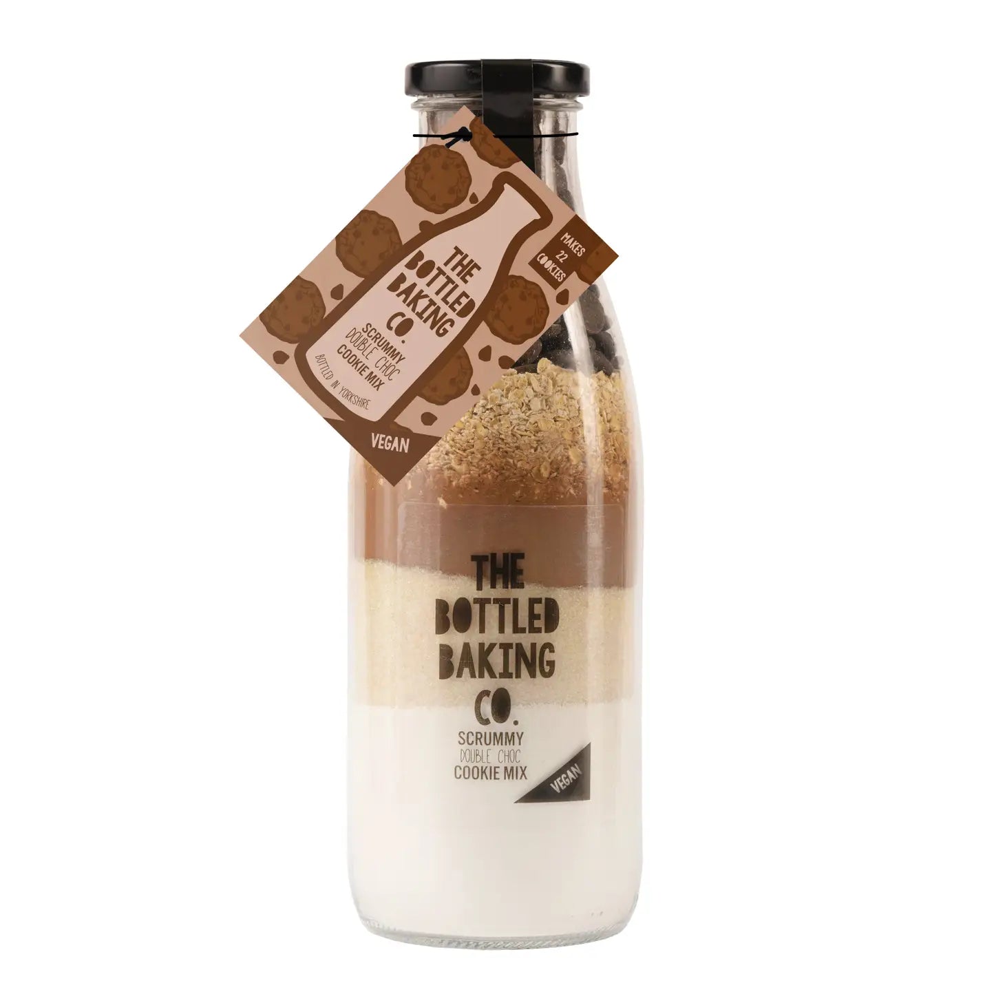 The Bottled Baking Co. - Double Choc Chip Vegan Cookie Baking Mix in a Bottle 750ml